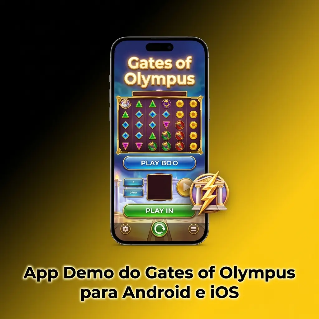 App demo Gates of Olympus no celular via aplicativo de cassino para Android e iOS