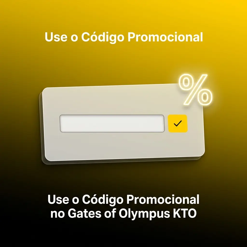 Campo para inserir código promocional KTO200 no cadastro do Gates of Olympus KTO para ativar benefícios